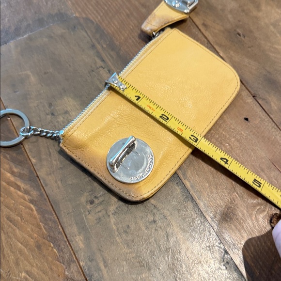 Marc Jacobs Yellow Key Card Holder Leather Accessory - Picture 6 of 8